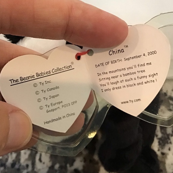 Ty Beanie Babies Two Panda Bears NWT - Picture 6 of 7